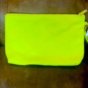 Neon yellow clutch